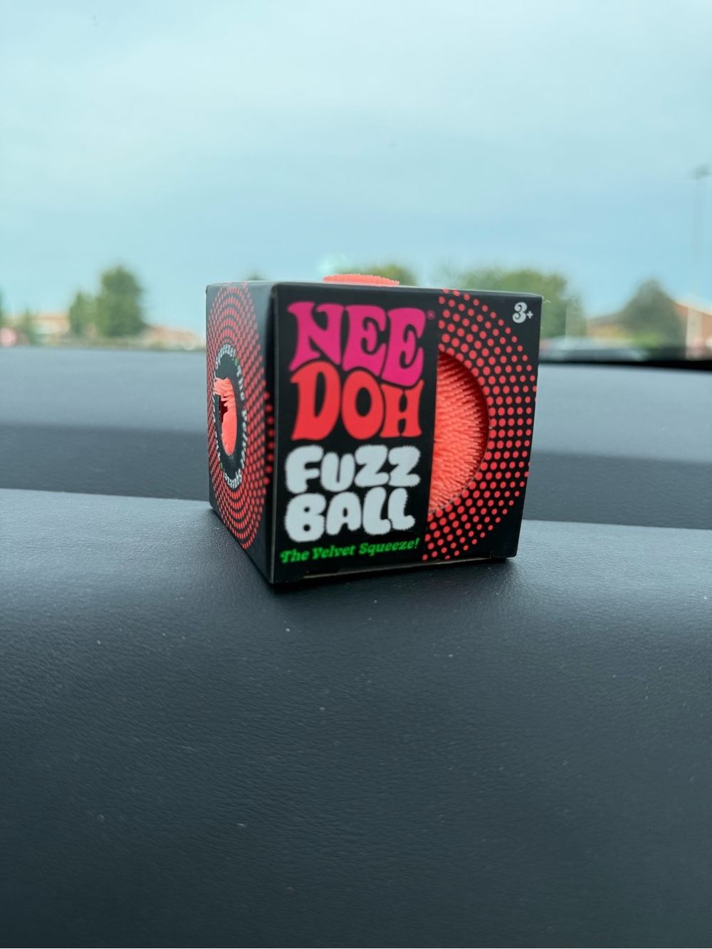 NeeDoh Fuzz Ball Velvet Squeezer - Orange